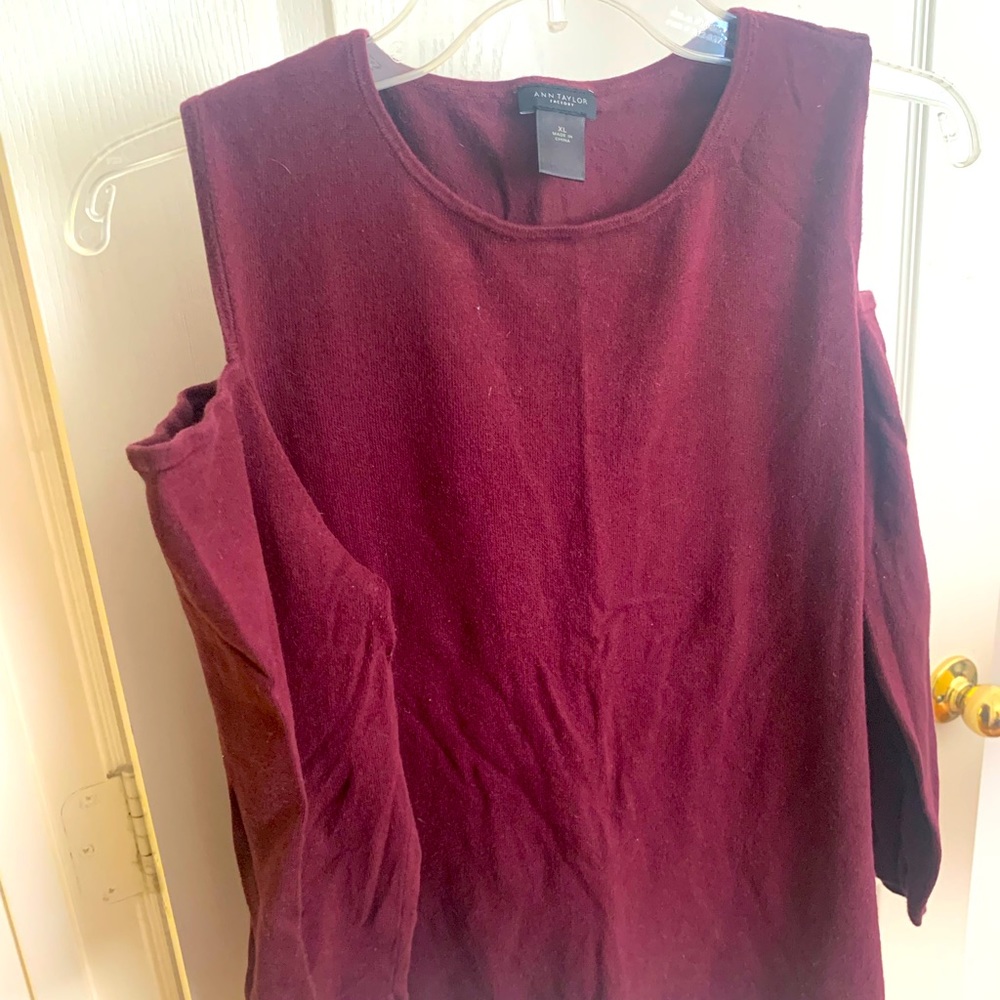 Ann Taylor Burgundy Top